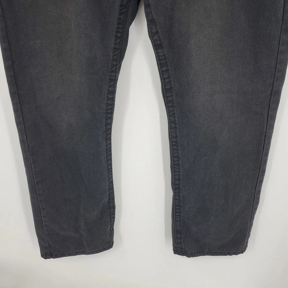 True‎ Religion Ricky Super T Mens 42 Black Jeans Red Contrast Stitch Made in USA